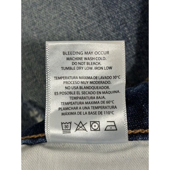 Hidden Zoey Mom Fit Crop Distressed Jeans in Med Wash - Sz 31 - NWT - Picture 6 of 6